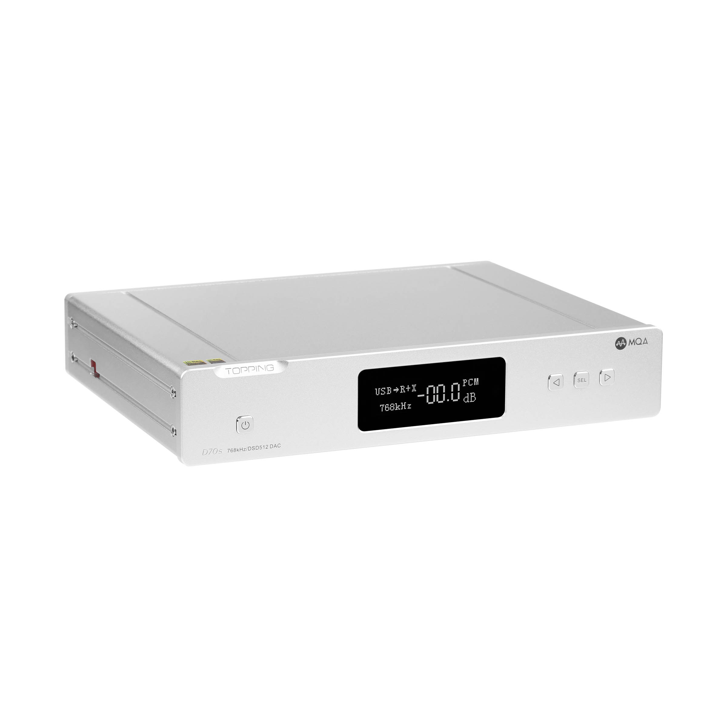 TOPPING D70S MQA AK4497*2 AK4118 Receiver DSD512 Bluetooth 5.0 32bit/768kHz XMOS XU216 Hi-Res Decoder