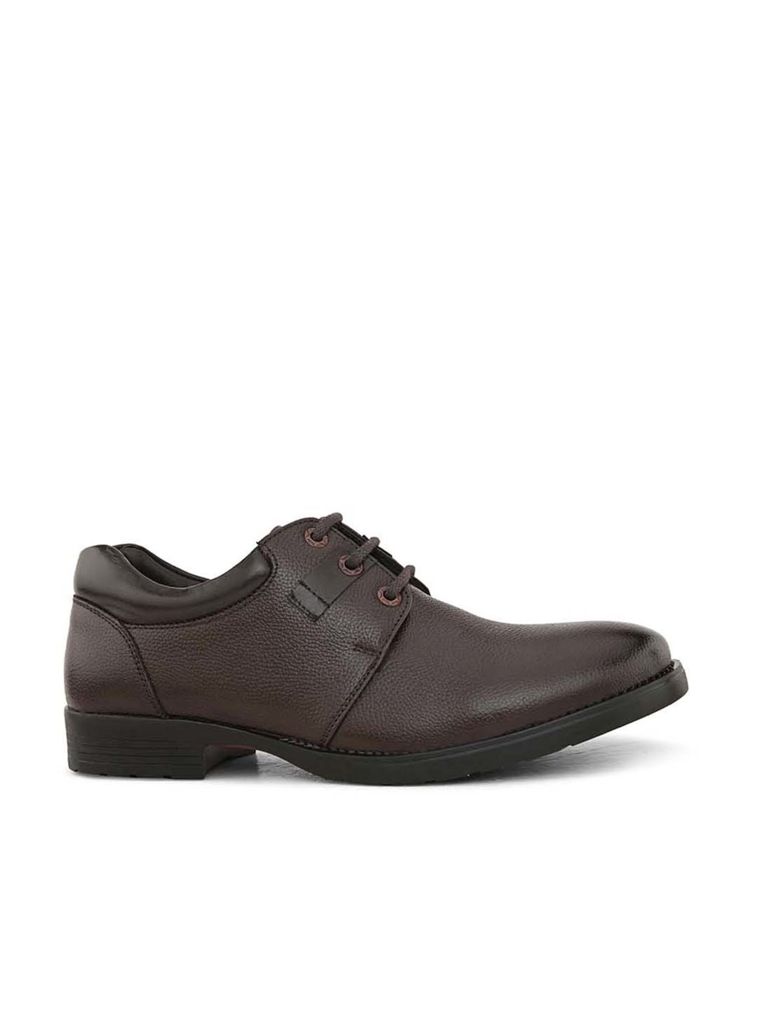 Pelle Albero Men's Dark Brown Derby Shoes