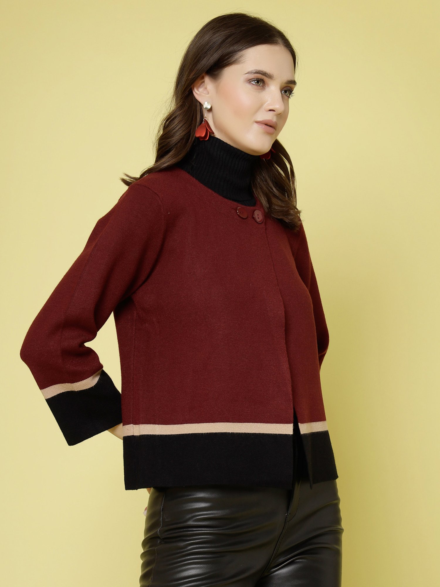 Mafadeny Maroon Shrug