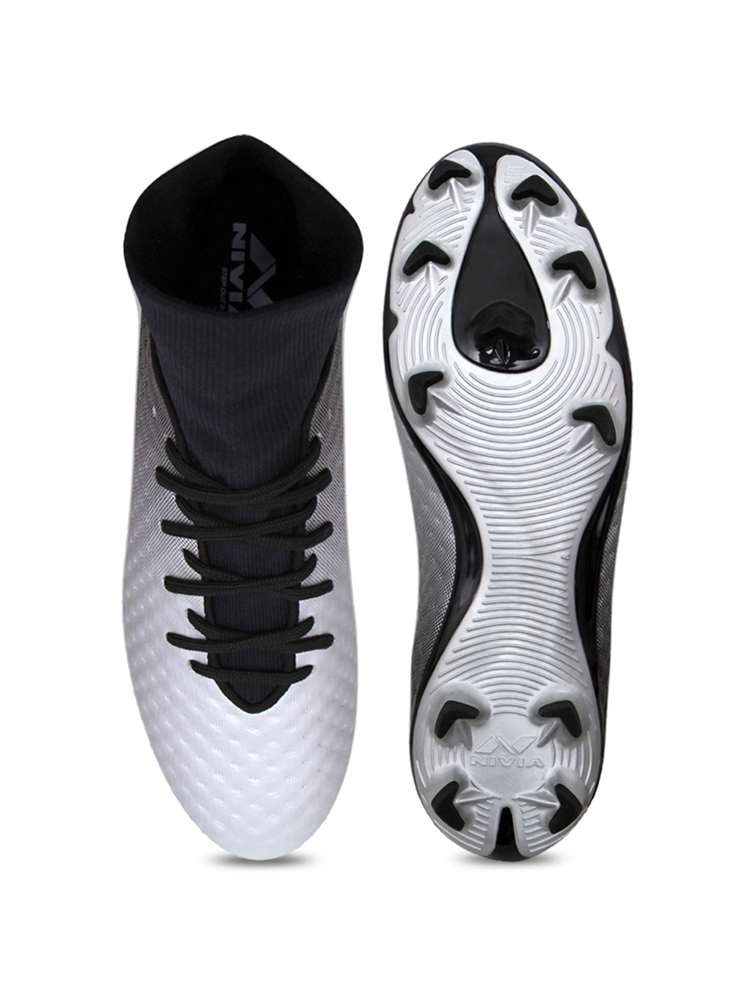Nivia Oslar Blade 2.0 Silver Football Shoes