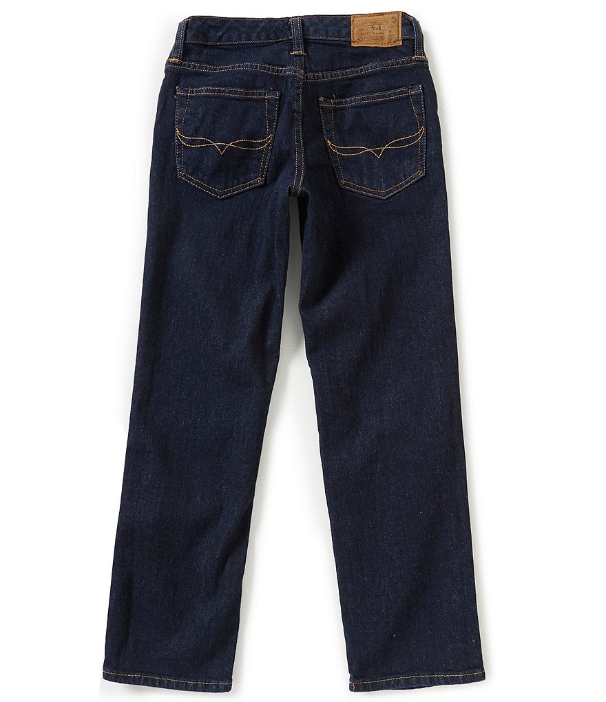 Polo Ralph Lauren Childrenswear Big Boys 8-20 Dark Wash Slim-Fit Denim Jeans