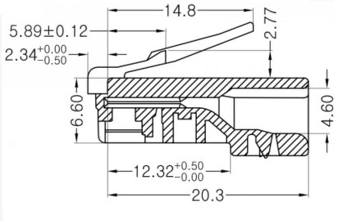 Stranded Network Cable Crystal Head  
RJ45 8P8C Modular Plug Cat5 Crimp Connectors for UTP,Cat5e with curved without broken leg