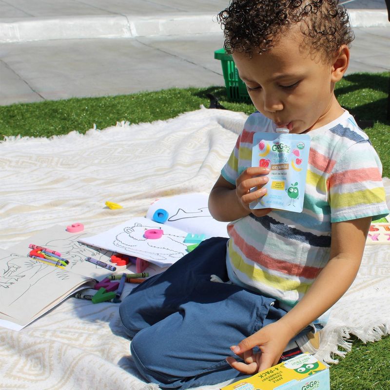 GoGo SqueeZ Happy TummieZ Organic Apple Banana Strawberry - 12.8oz/4ct