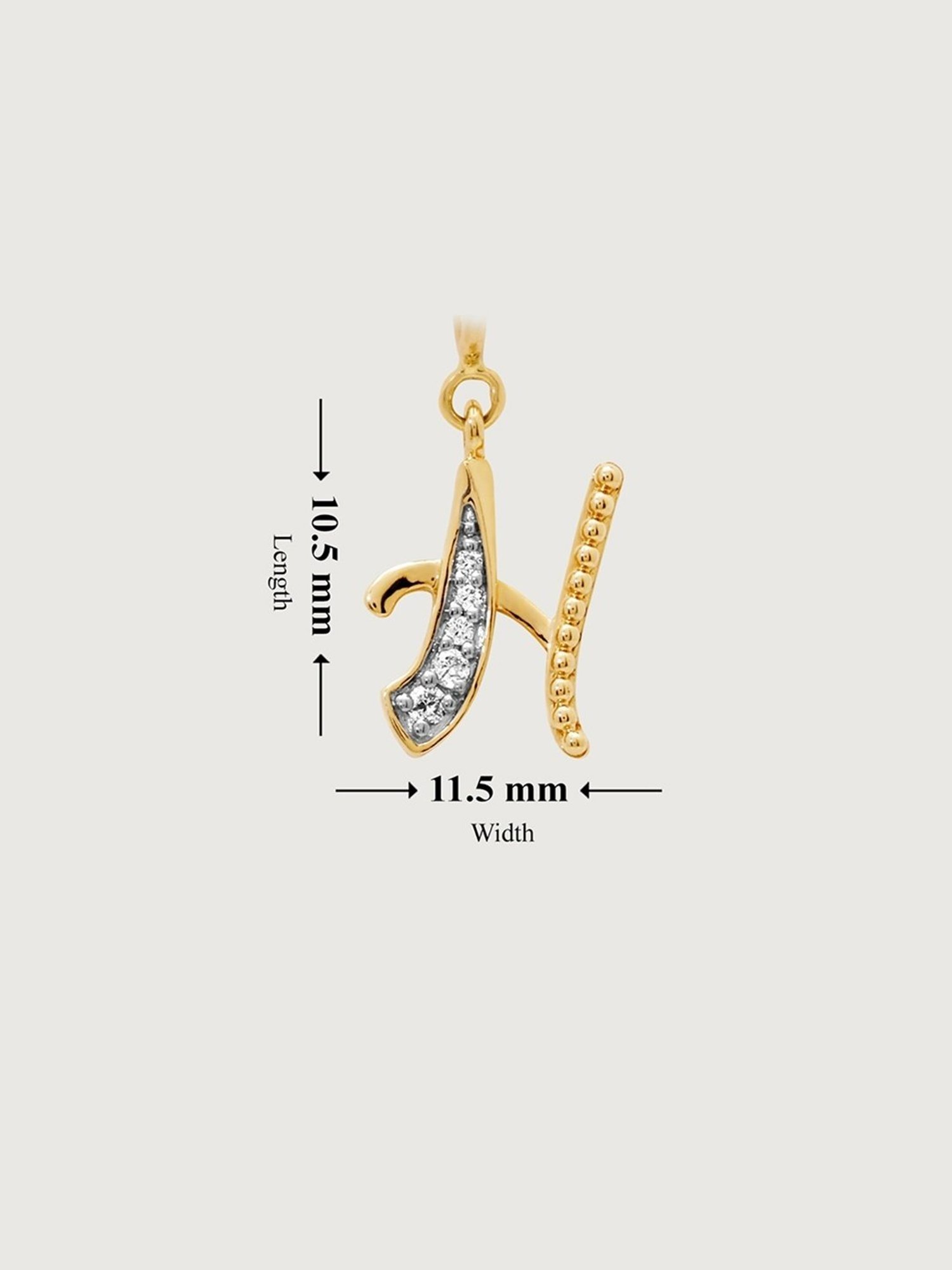 Mia Sutra DIY with Alphabet Charms- H