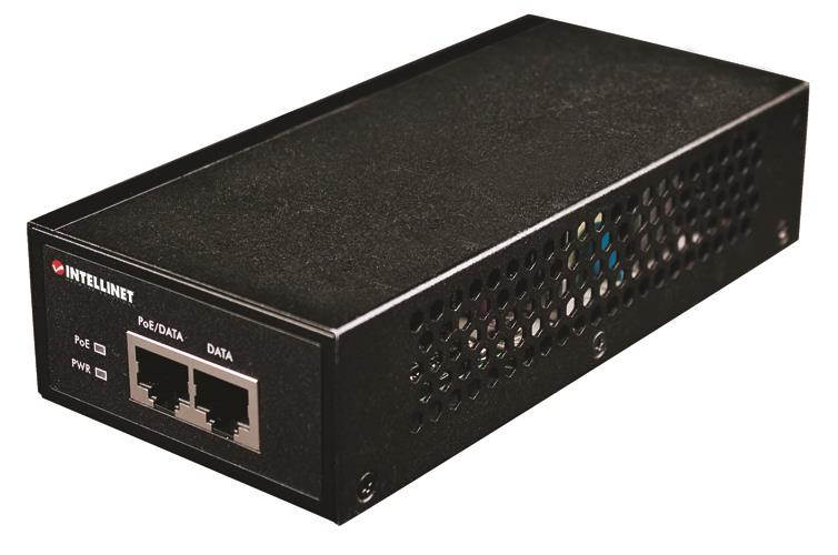 Intellinet 560566 Intellinet 1-Port Gigabit High-Power PoE+ Injector - IEEE 802.3at/af compliant injector with 1 x30 watt port