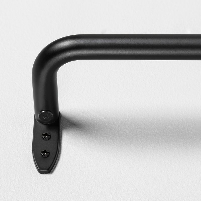 120-170" Steel Drapery Rod Matte Black - Hearth & Hand™ with Magnolia