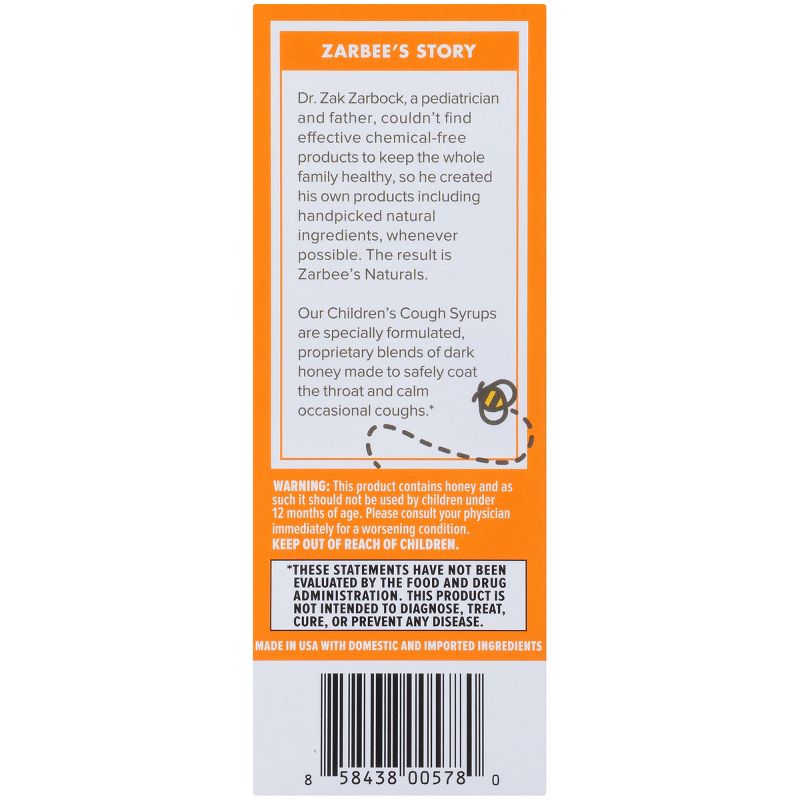 Zarbee's Naturals Children's Daytime & Nighttime Cough Syrup - Natural Grape - 4 fl oz/2pk