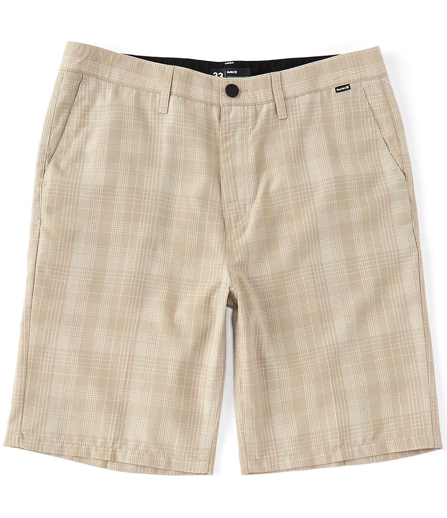 Hurley Granada Plaid 22#double; Outseam Walkshorts
