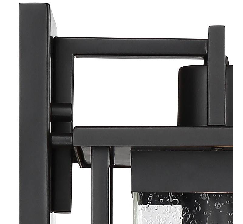 John Timberland Modern Outdoor Wall Light Fixture Painted Dark Gray 13" Spotted Clear Glass for Exterior House Porch Patio