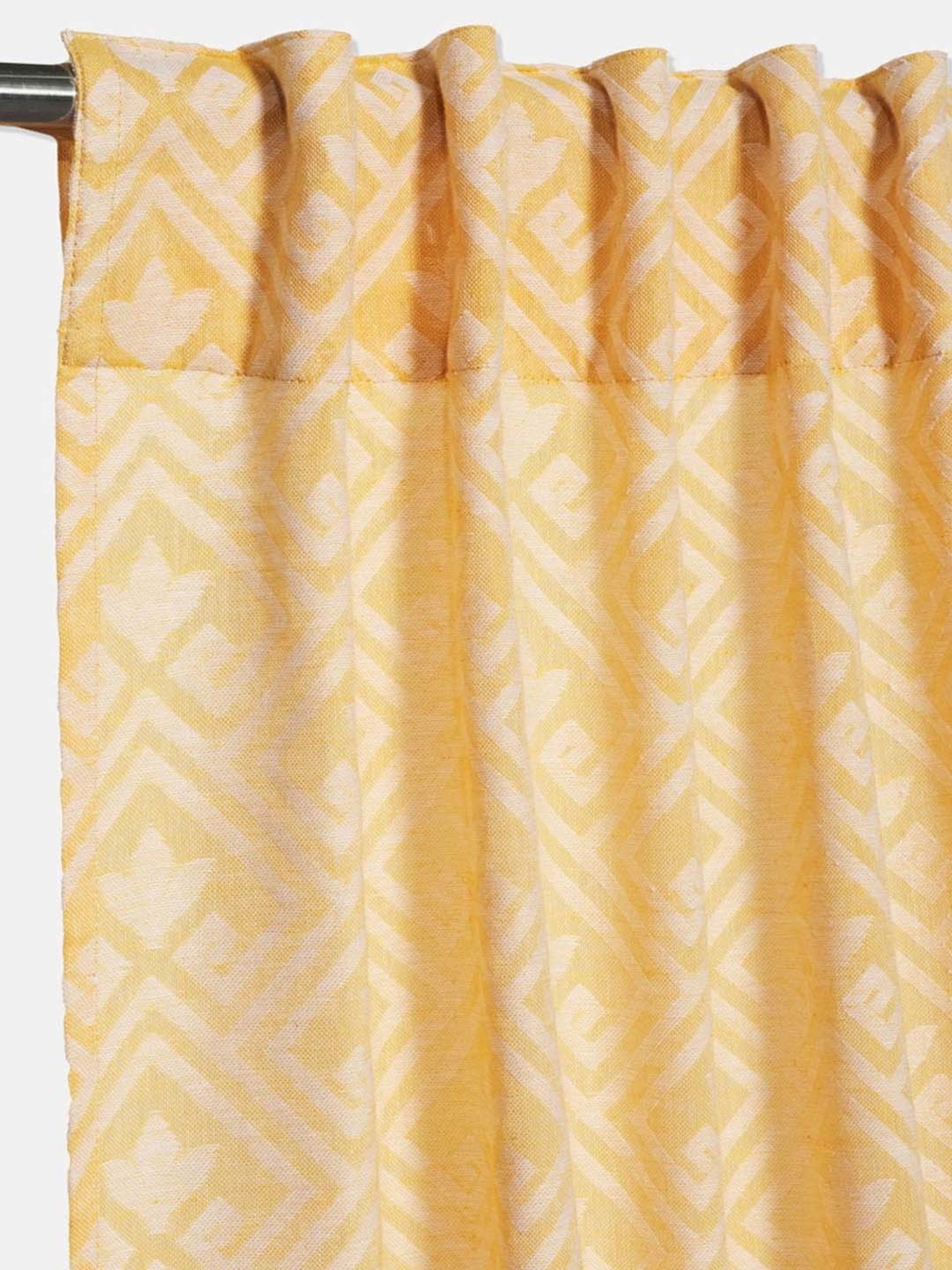 Swayam Brown Paisley J&B Blackout Eyelet Door Curtain - Single Piece (7 Ft)