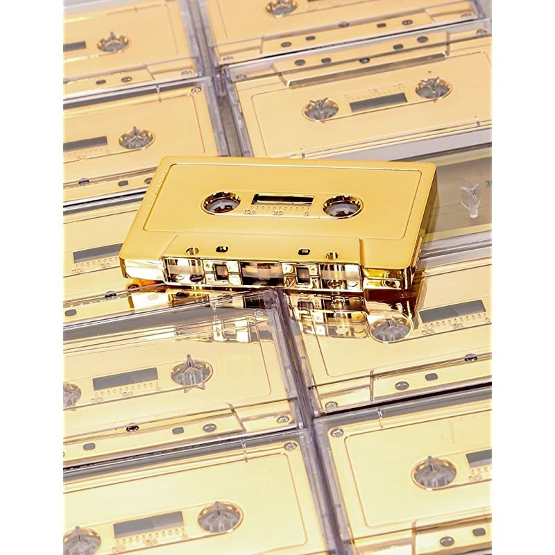 Blank Cassette Mixed Tape C60 Audio 60Min 10 Pack Gold Chrome