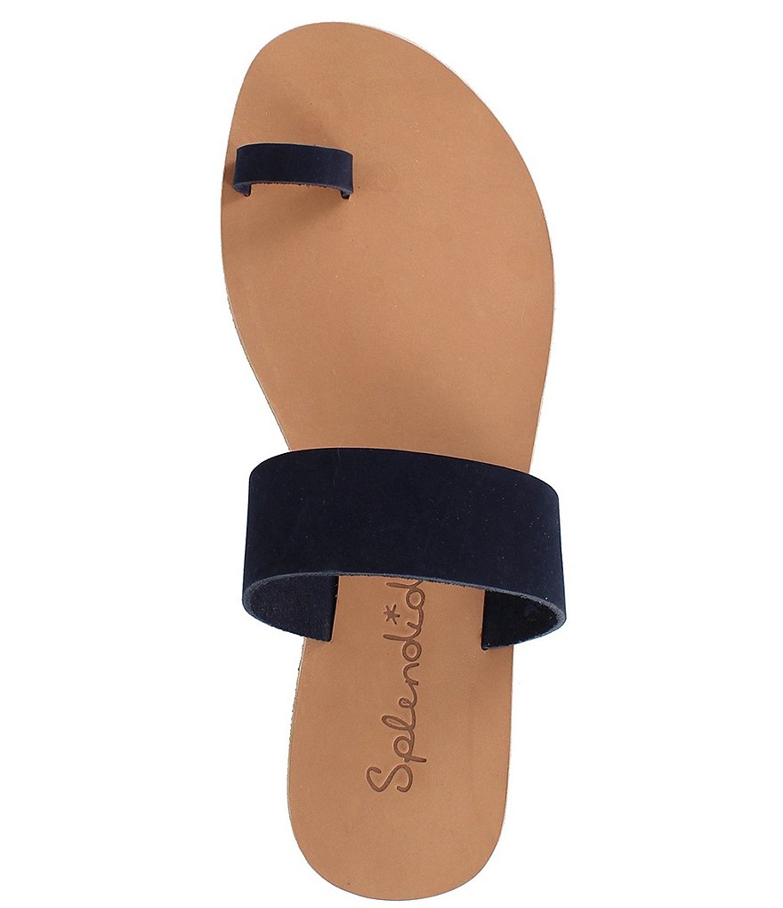 Splendid Serenity Leather Toe Ring Thong Sandals