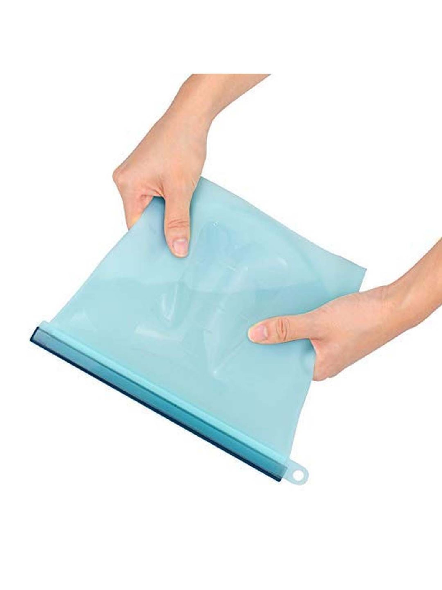 Femora Blue Silicone Reusable Food Preservation Bags (1500 ml) - Set of 2