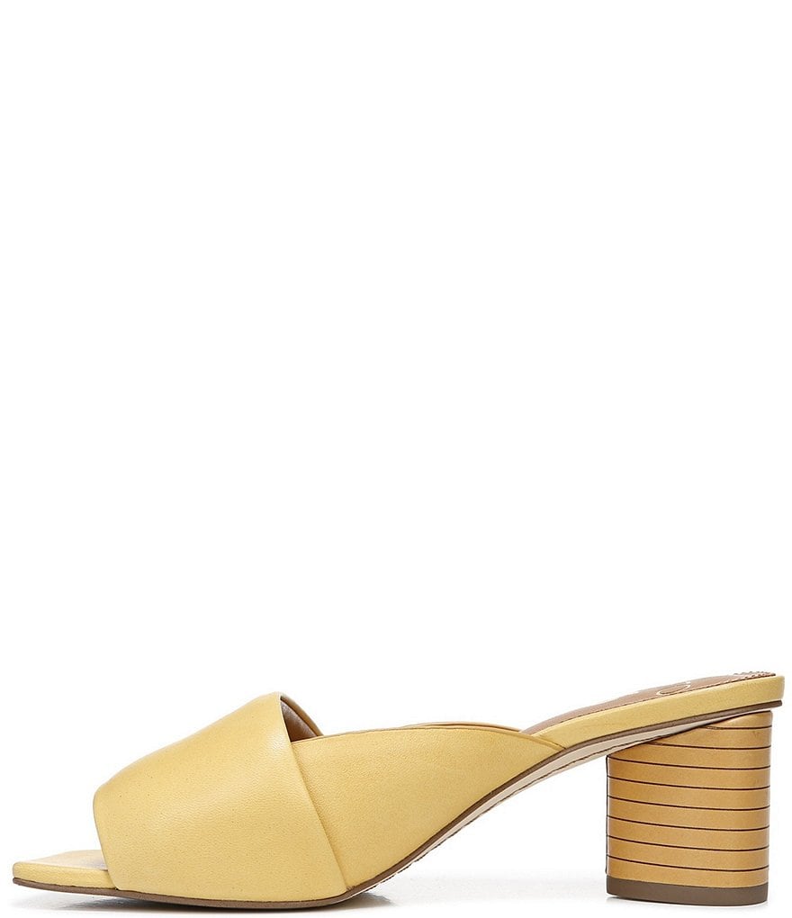 Sarto by Franco Sarto Violet Leather Square Toe Mules