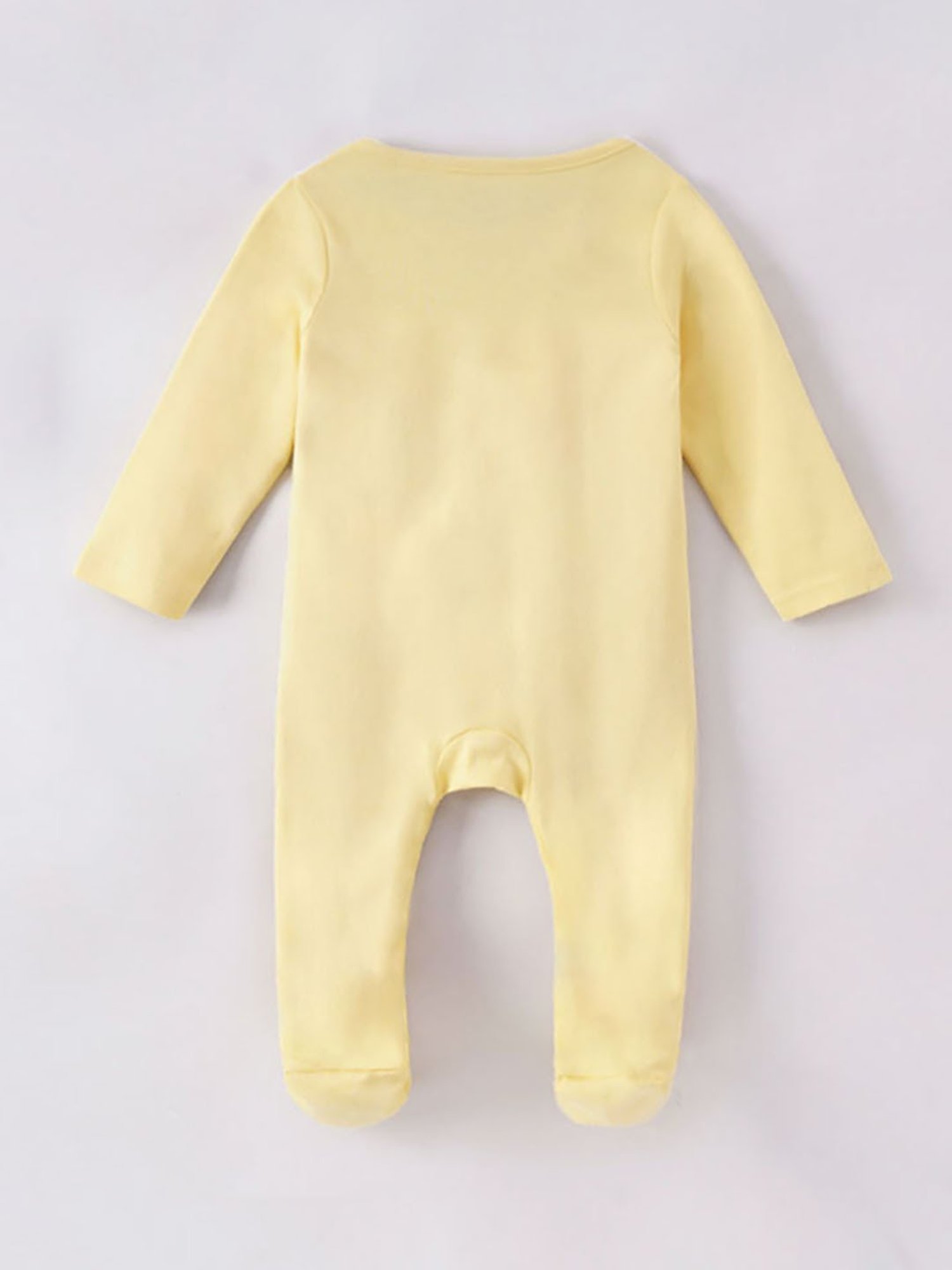 Ed-a-Mamma Baby Yellow Printed Full Sleeves Bodysuit