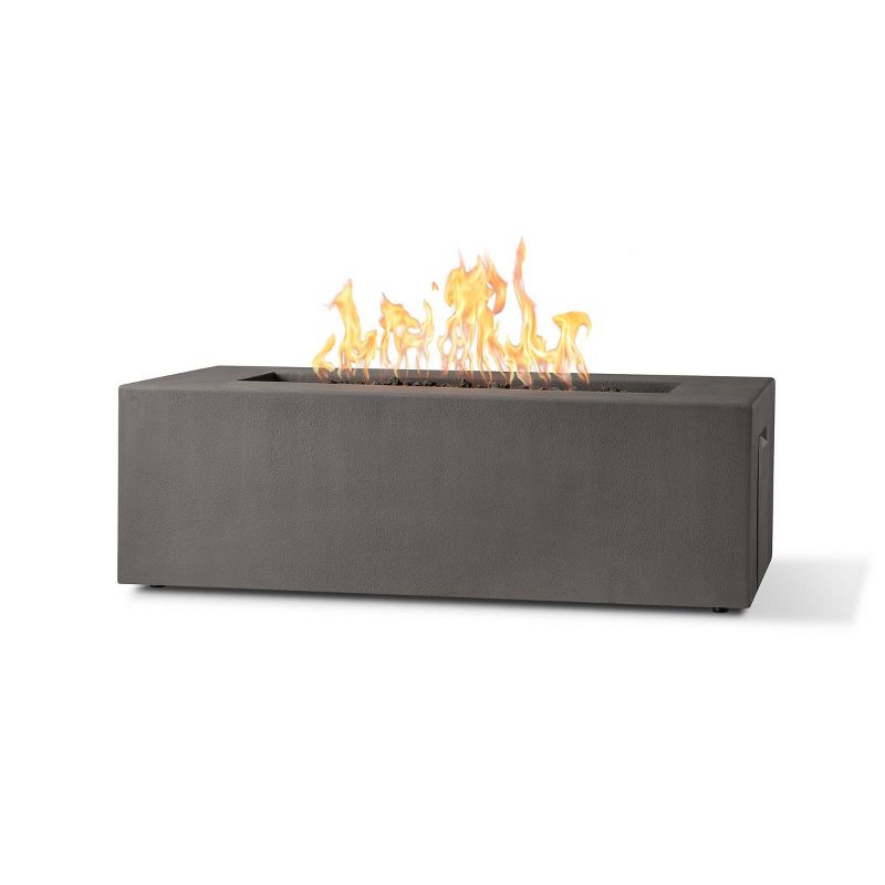 Caraga Casual Rectangle Propane Fire Table Carbon - Jensen Co.