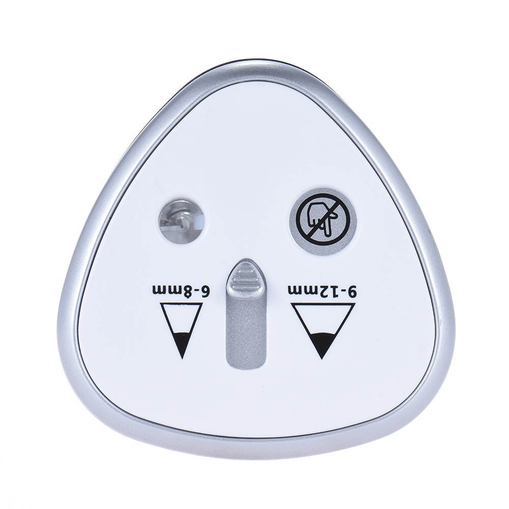 Multi-functional Automatic Electric Pencil Sharpener Battery Operated with 2 Holes(6-8mm / 9-12mm) for Home School Student Sliver