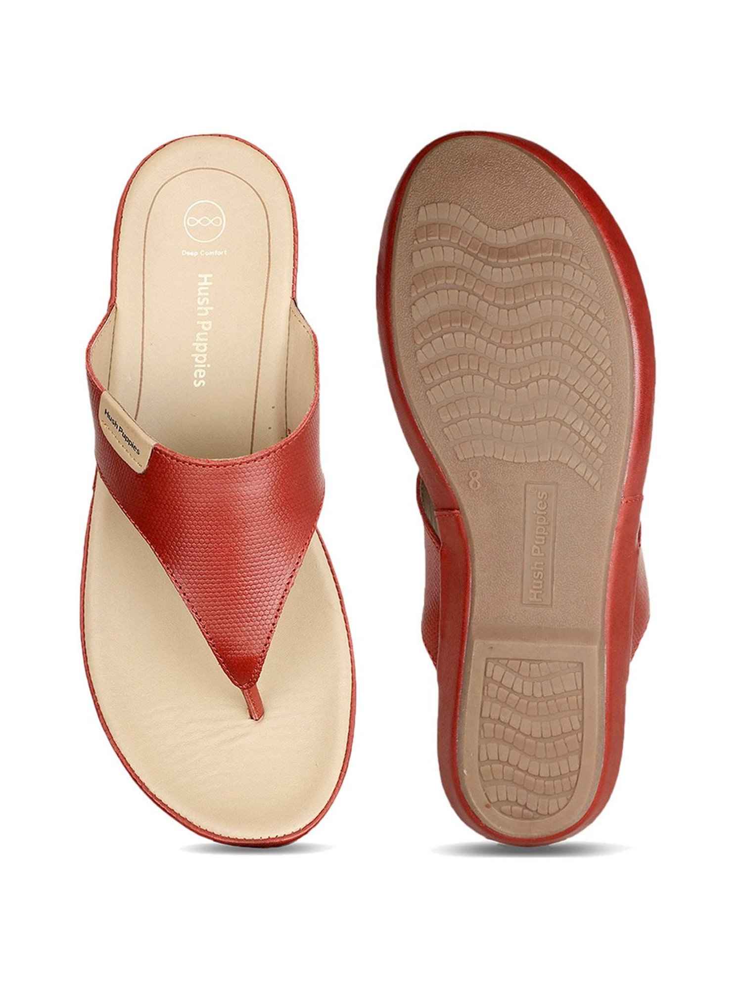 Hush Puppies by Bata Women's California Red Thong Sandals