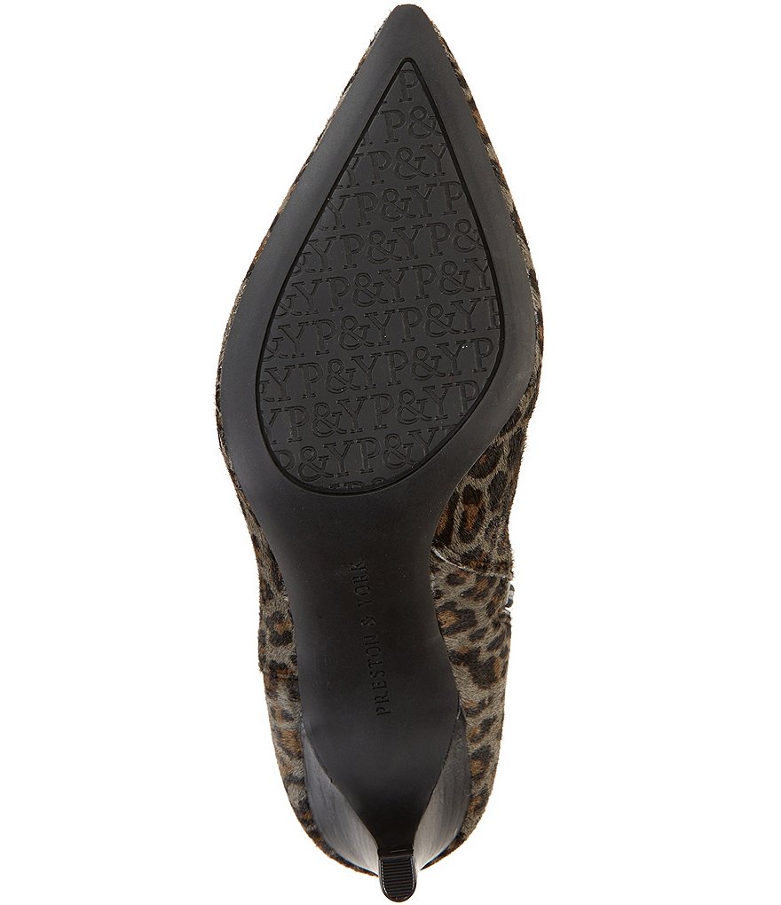 Preston & York Dolores Leopard Print Haircalf Booties