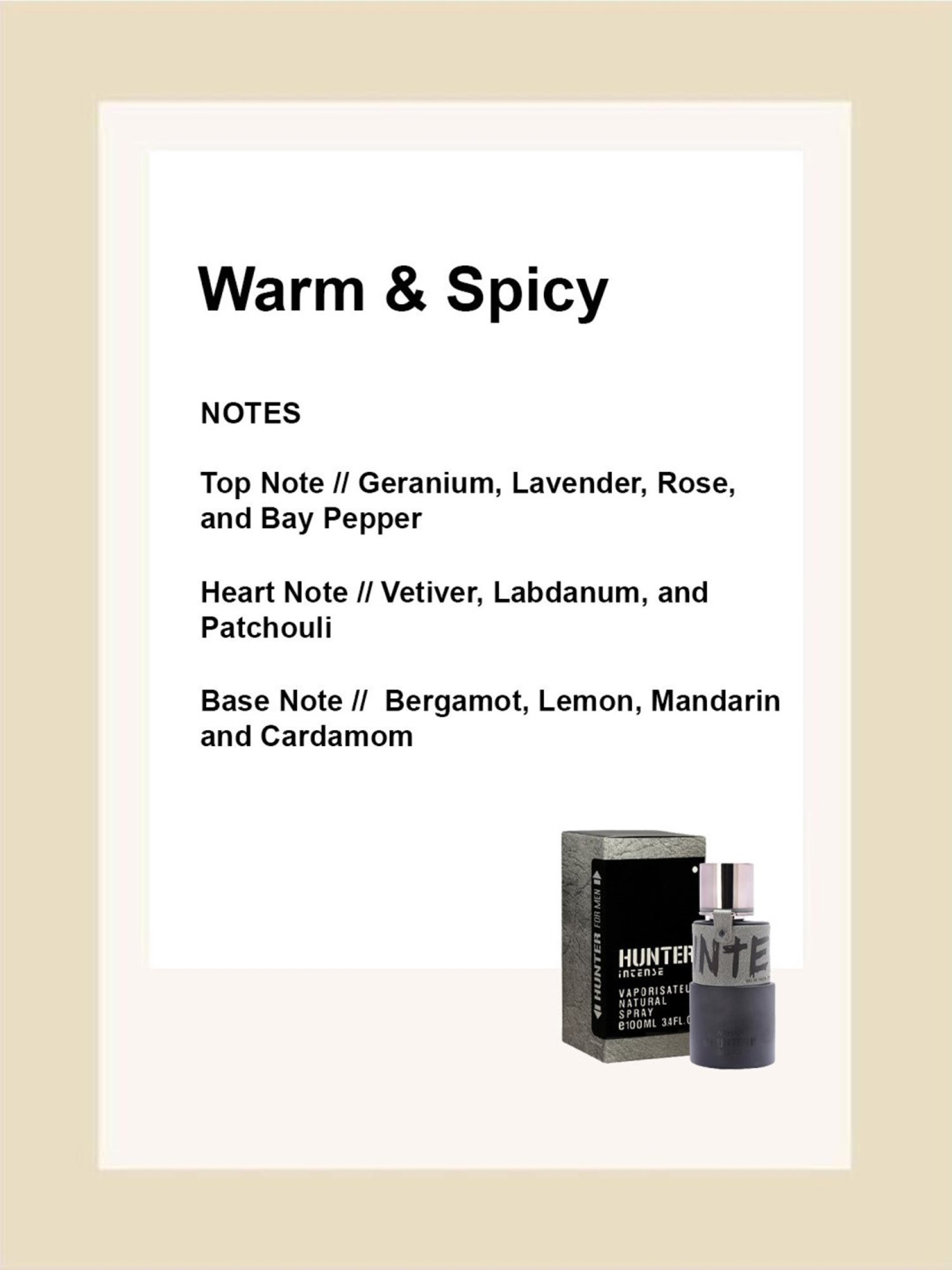 Armaf Hunter Intense Eau de Parfum for Men - 100 ml