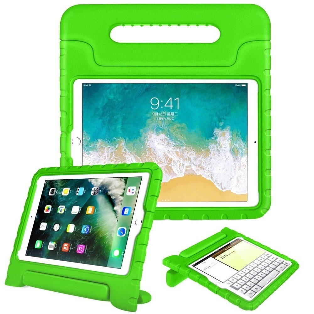 KIQ Kids Case for iPad 4, EVA Shockproof Bumper Impact Resistant Hard Cover Stand Foam Case for Apple iPad (4th Generation, 9.7-inch) (Green)