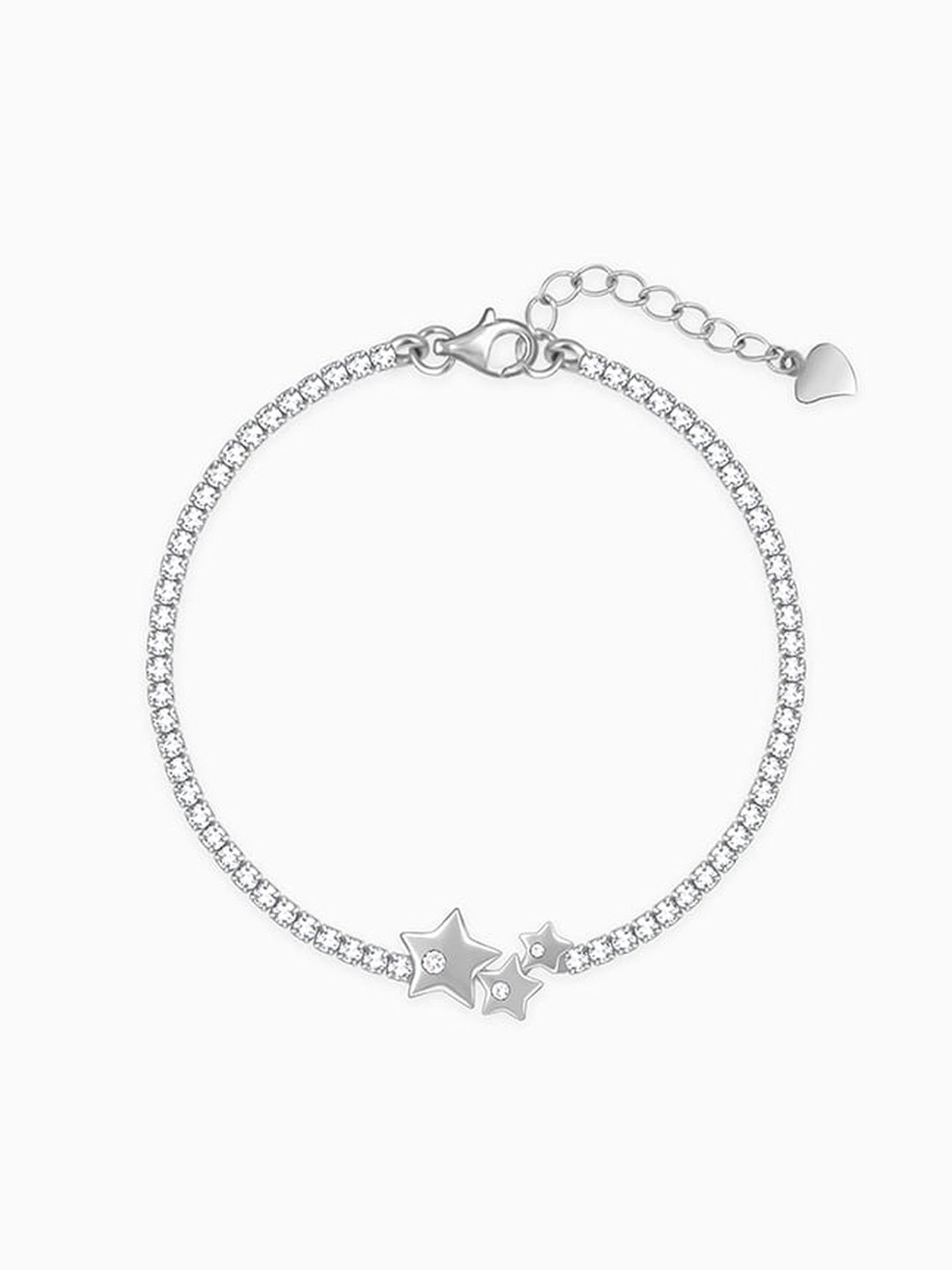 GIVA 925 Silver Triple Star Tennis Bracelet for Women & Girls