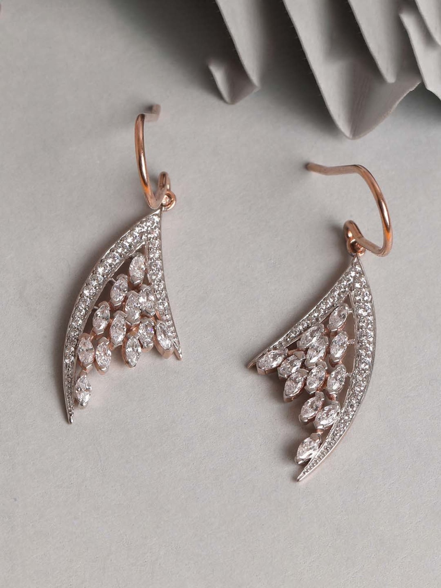 Clara 92.5 Sterling Silver Lily Earrings for Women