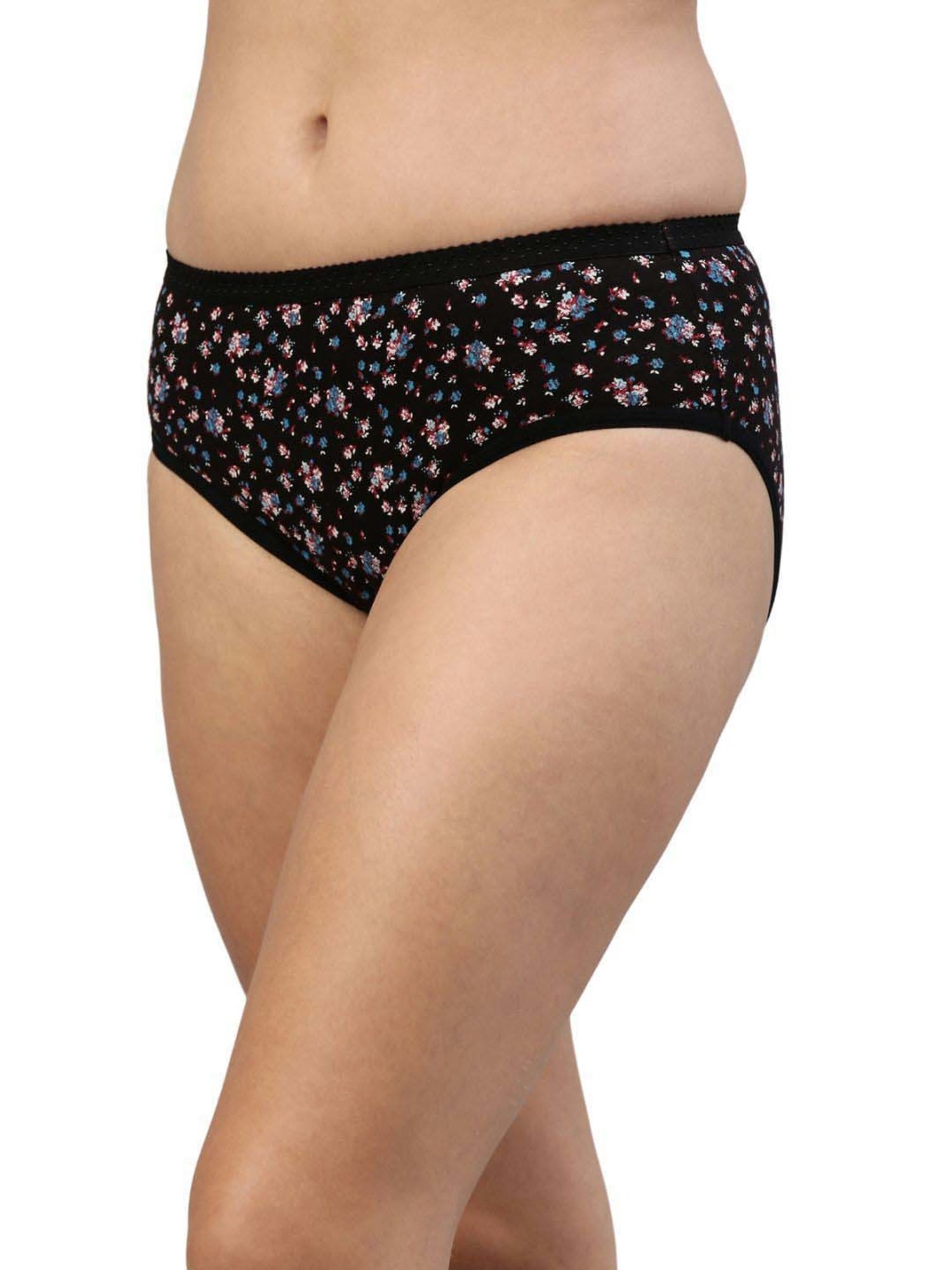 FEELINGS Assorted Color Cotton Printed Hipster Panties - Pack of 3