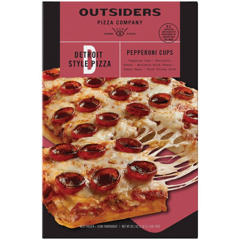 Outsiders Pizza Company Detroit Style Pepperoni Frozen Pizza - 28.1oz