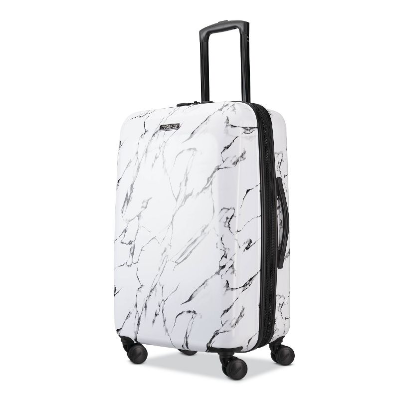 American Tourister 29'' Axion Checked Softside Suitcase - Black