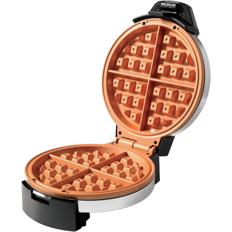 Starfrit Eco Copper Electric Waffle Maker - Black