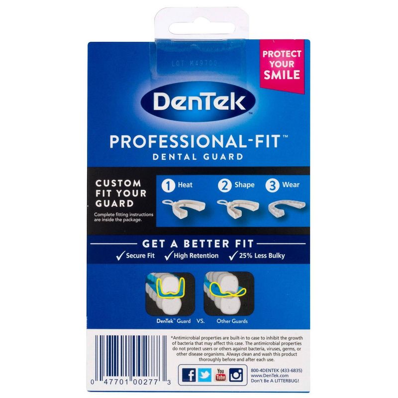 DenTek Professional-Fit Dental Guard for Nighttime Teeth Grinding with Guard, Fitting Tray, & Storage Case
