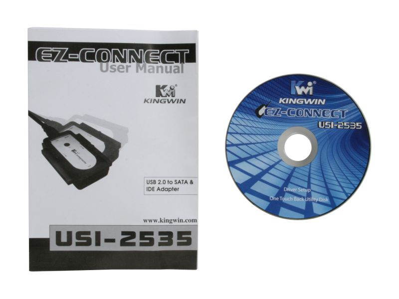 KINGWIN USI-2535 Hi-Speed USB 2.0 to SATA/IDE Drive Adapter