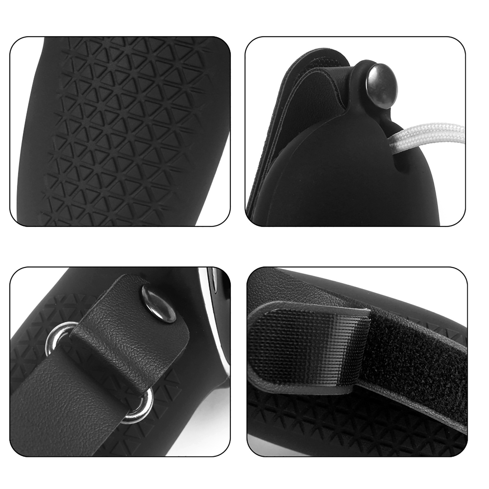 Silicone Grip Cover for Oculus Quest 2 Hand Controller Grips Accessories Anti-Throw VR Protective Knuckle Straps