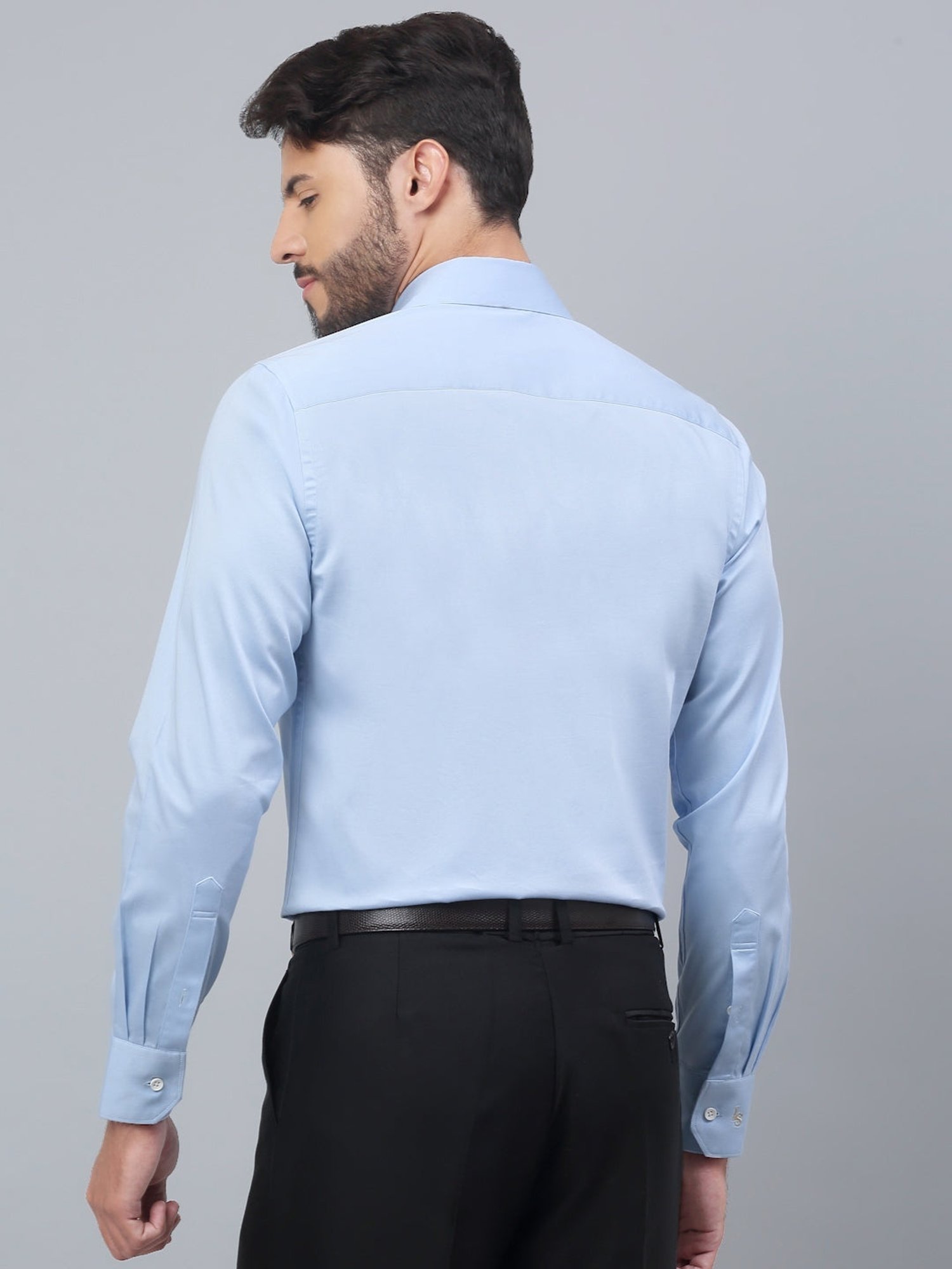 Louis Stitch Blue Regular Fit Shirt