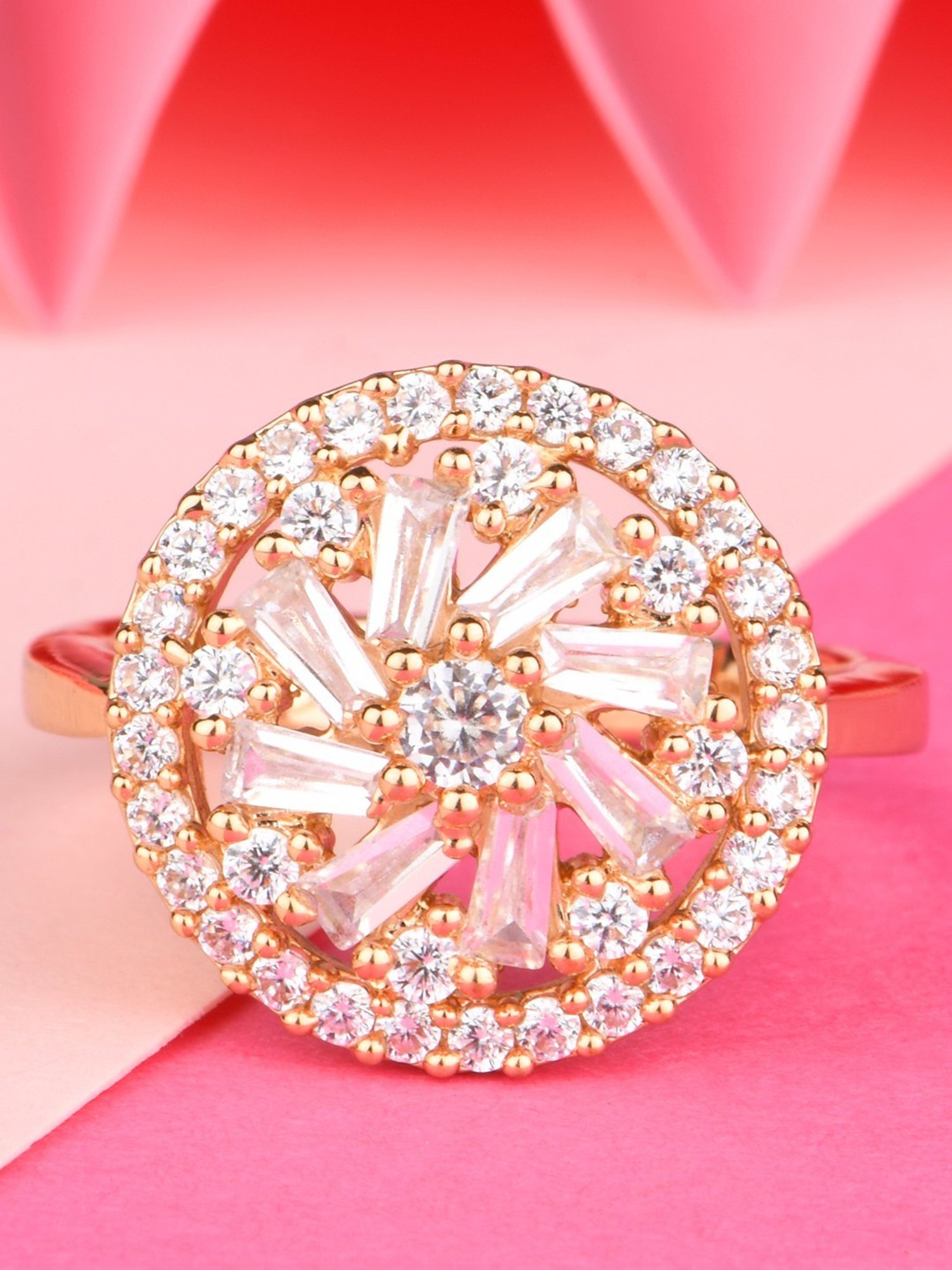 Accessorize London Women's Jewel Embellished Rings Set Of Three White