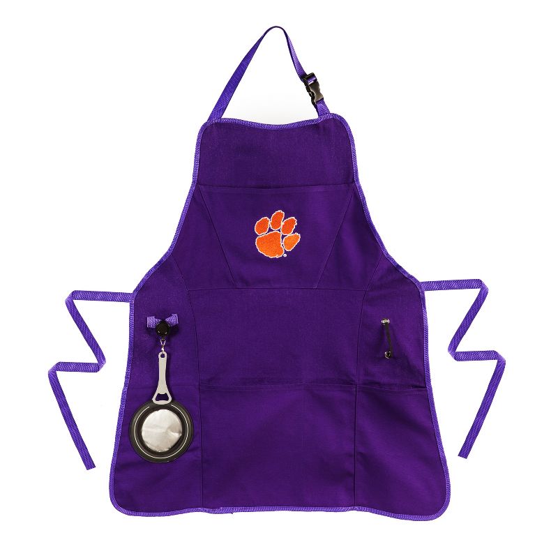 Team Sports America NFL Atlanta Falcons Ultimate Grilling Apron Durable Cotton with Beverage Opener and Multi Tool For Football Fans Fathers Day and More