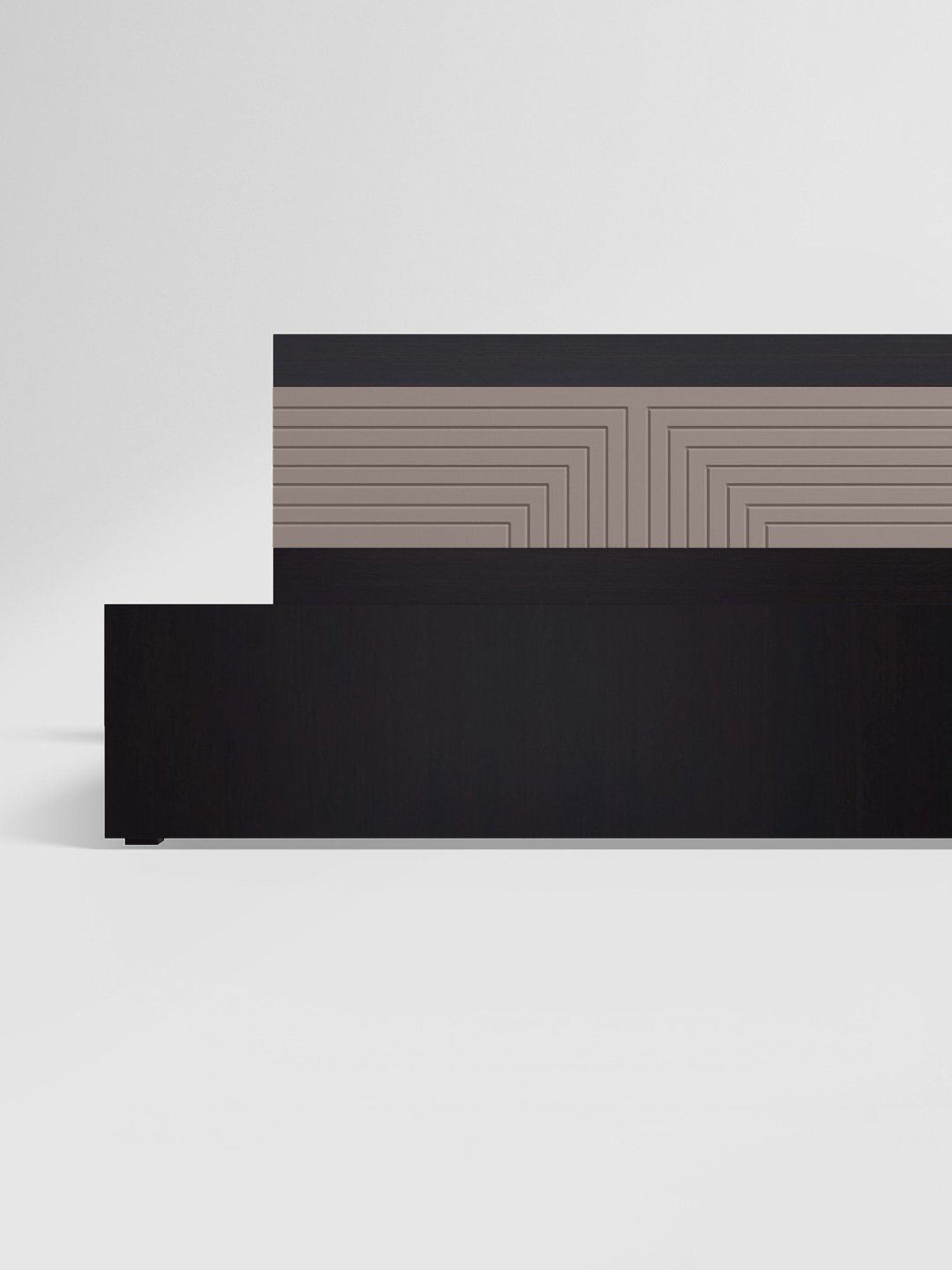 Nilkamal Riva Black Engineered Wood King Size Bed with Storage