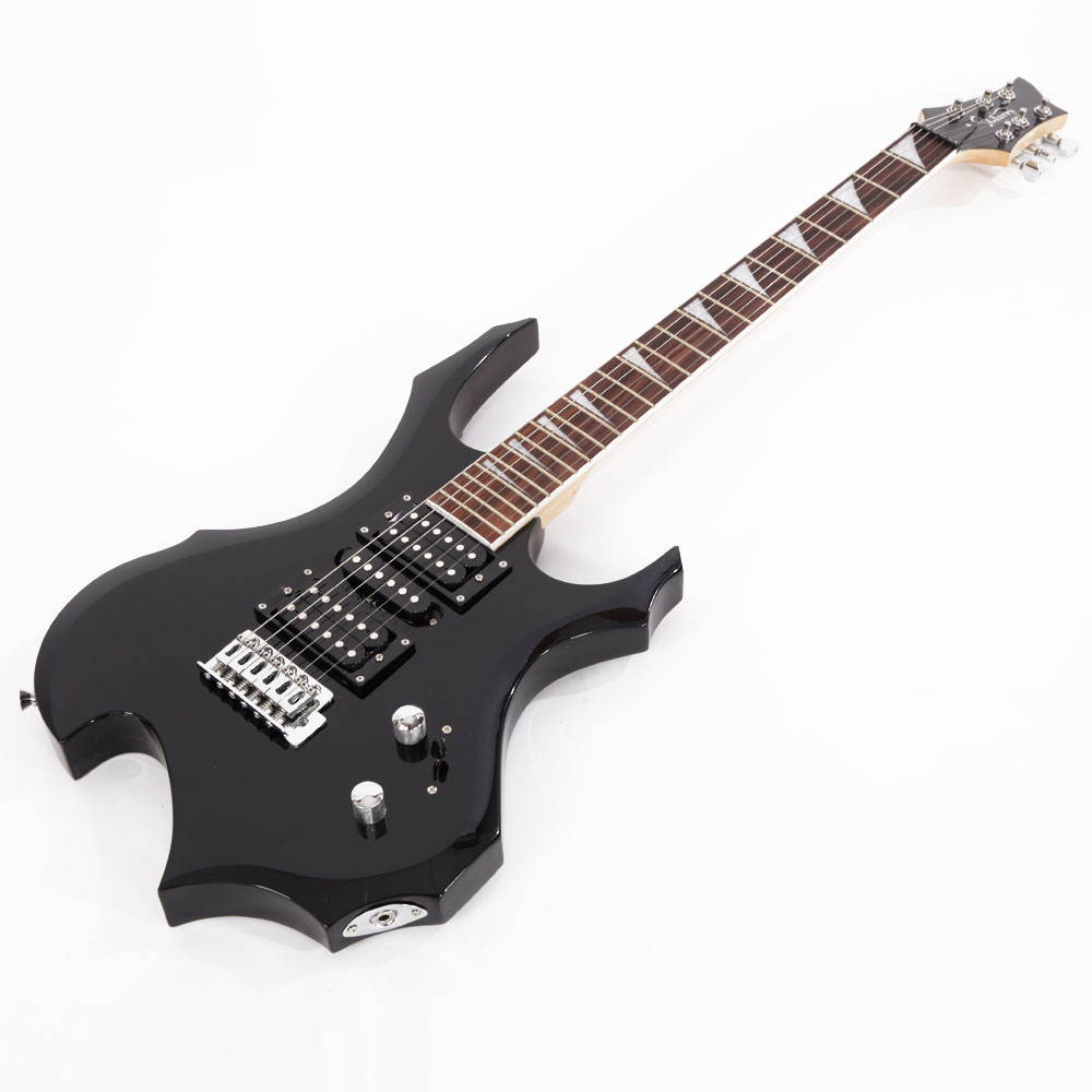 New 37" Black Basswood Electric Guitar for Beginner with Accessories