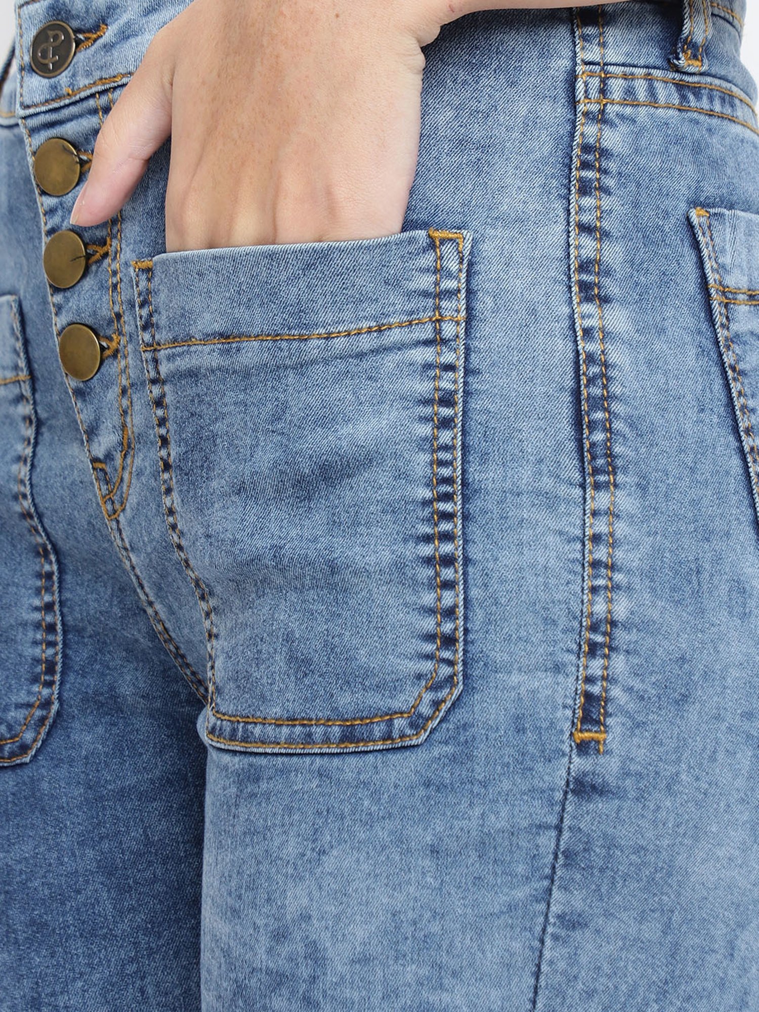 Tales & Stories Blue Mid Rise Jeans