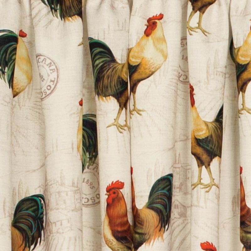 Saturday Knight Ltd Tuscan Morning Window Swag With Rod Pocket - 55x35" Multicolor