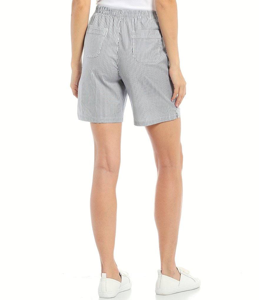 Allison Daley Petite Size True Navy Pull On Bermuda Shorts