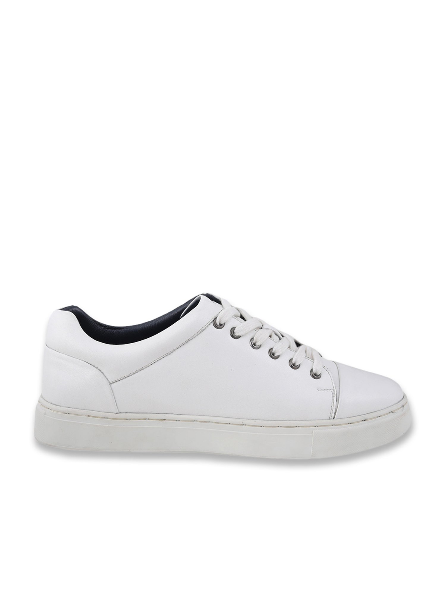 Ezok Men's White Casual Sneakers