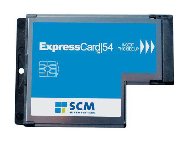 SCM SCR3340 1 card ExpressCard slot Contact Smart Card Reader