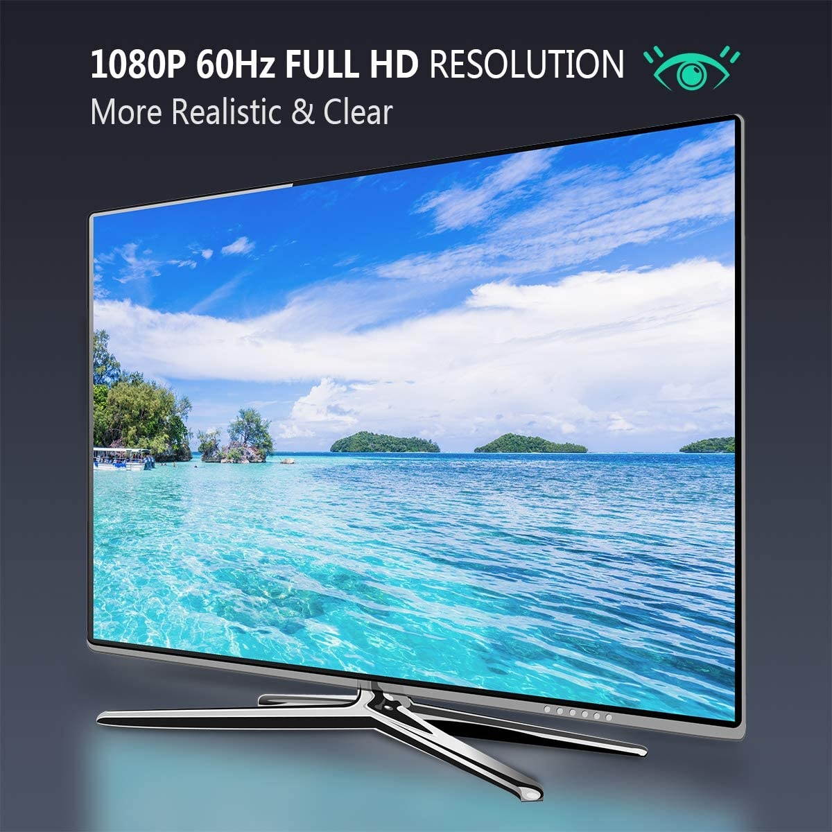 HDMI to VGA  GoldPlated HDMI to VGA Adapter Male to Female Compatible for Computer Desktop Laptop PC Monitor Projector HDTV Chromebook Raspberry Pi Roku Xbox and More Black