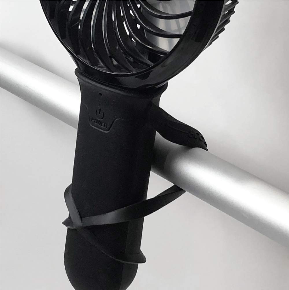 Buggygear 3 Speed USB Rechargeable Turbo Fan, Gray/Chrome