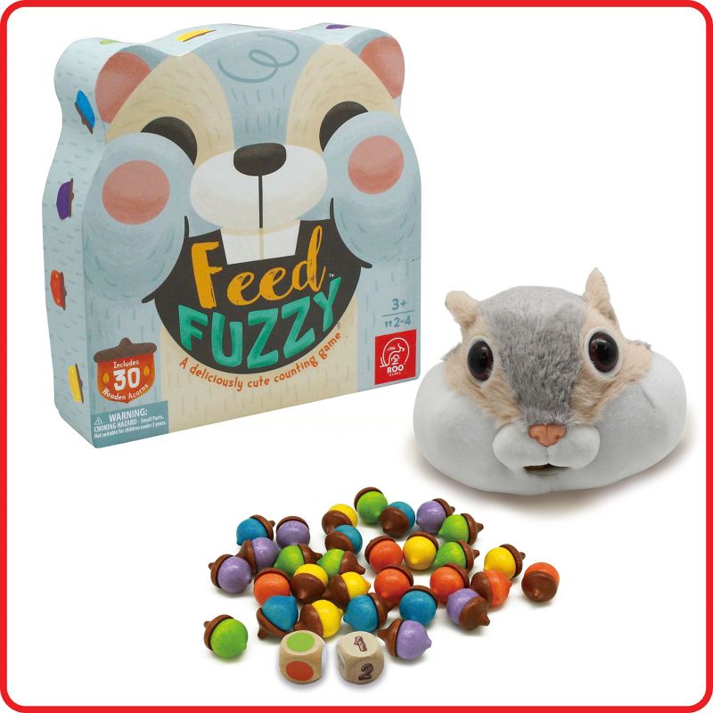 Roo Games Feed Fuzzy Color and Counting Game for Kids - Ages 3+