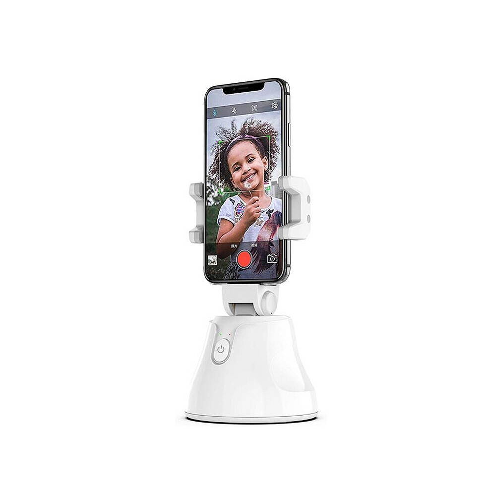 360&deg; Object Tracking Holder Portable Smart Shooting Gimbal 360&deg; Rotation Face Object Auto Tracking Phone Holder Black