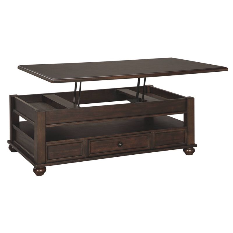 Barilanni Coffee Table with Lift Top Dark Brown - Signature Design by Ashley