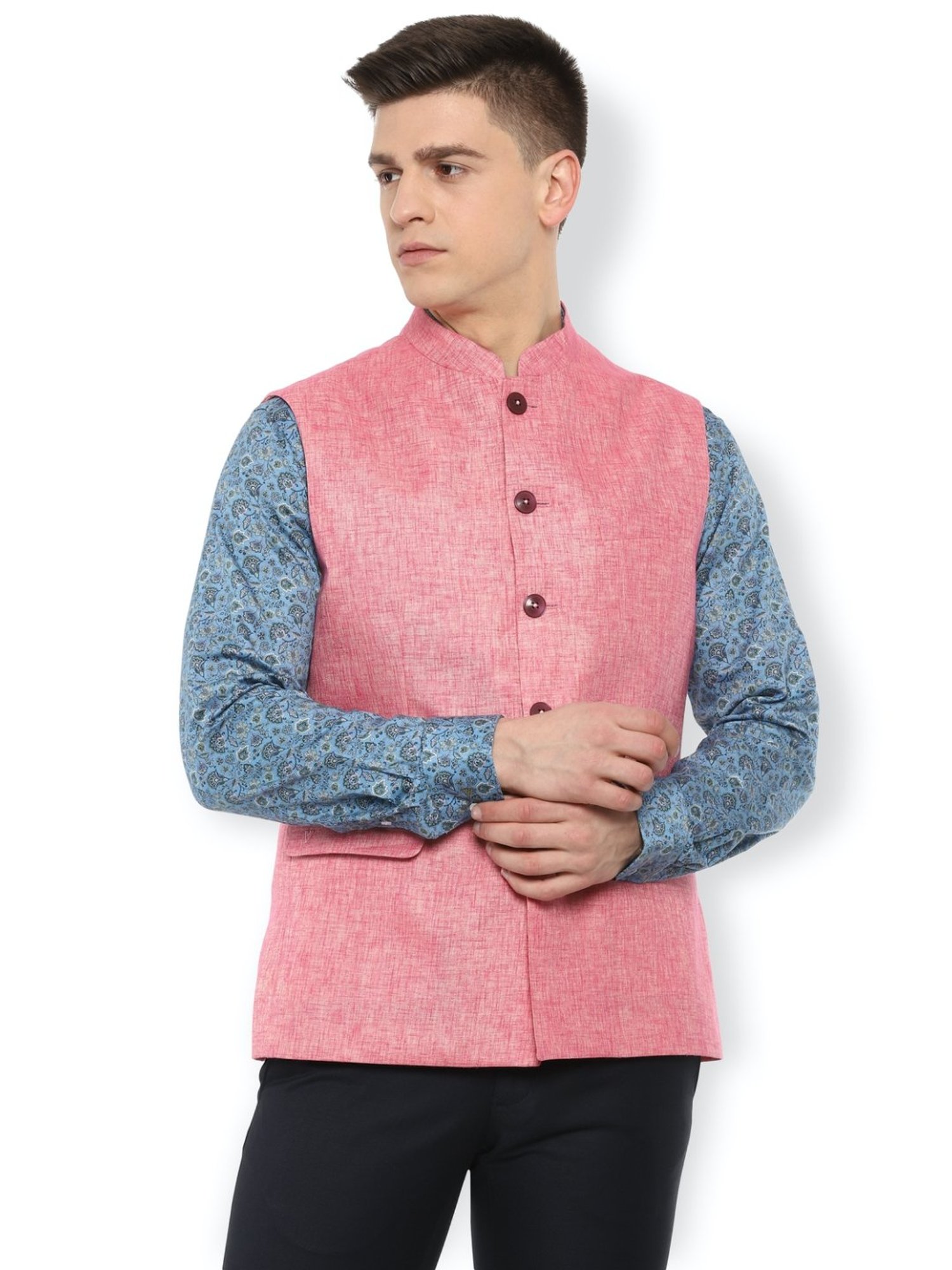 Vastramay Black Regular Fit Blazer